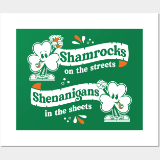 Shamrocks on the Streets - St Paddy's Irish Vintage Cartoon Posters and Art